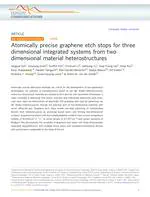 Atomically-precise Graphene Etch Stops for 3D Integrated Systems from 2D Material Heterostructures