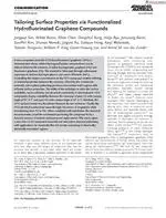 Tailoring Surface Properties via Functionalized Hydrofluorinated Graphene Compounds