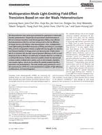 Multi-operation Mode Light Emitting Field-Effect Transistors Based on van der Waals Heterostructure