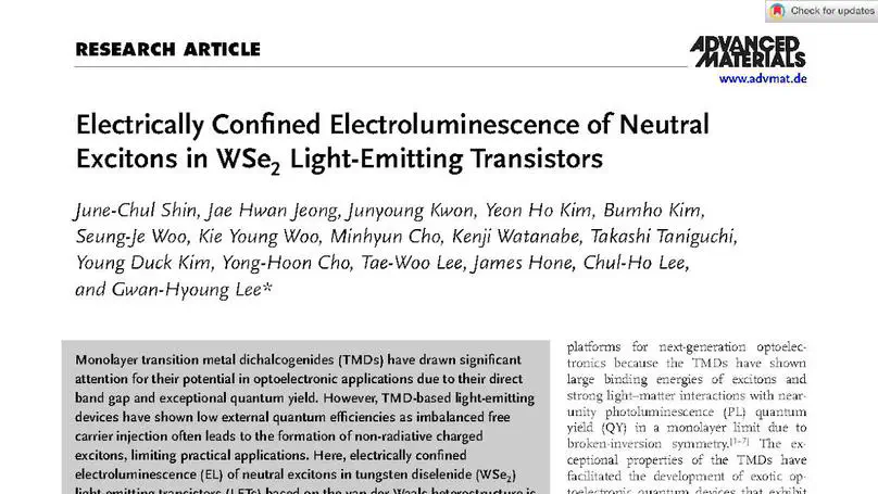 Electrically Confined Electroluminescence of Neutral Excitons in WSe2 Light-Emitting Transistors