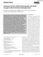 Ultraclean Interface of Metal Chalcogenides with Metal through Confined Interfacial Chalcogenization